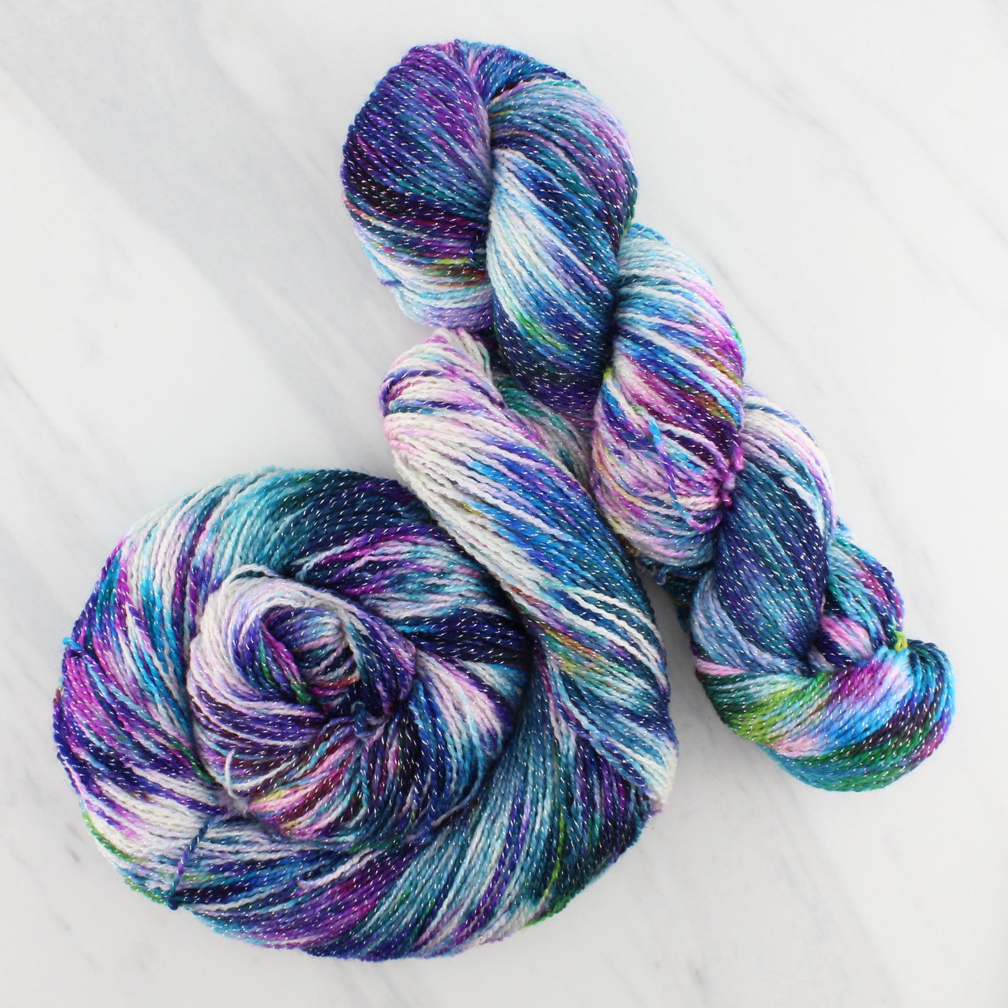 NORTHERN LIGHTS on Twinkle Sock- Hand-Dyed Yarn - Purple Lamb