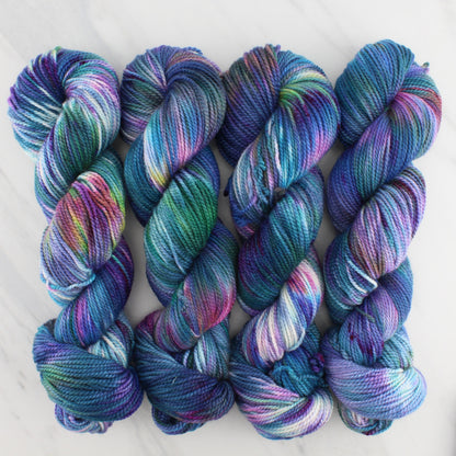 NORTHERN LIGHTS on Buttery Soft DK- Hand-Dyed Yarn - Purple Lamb