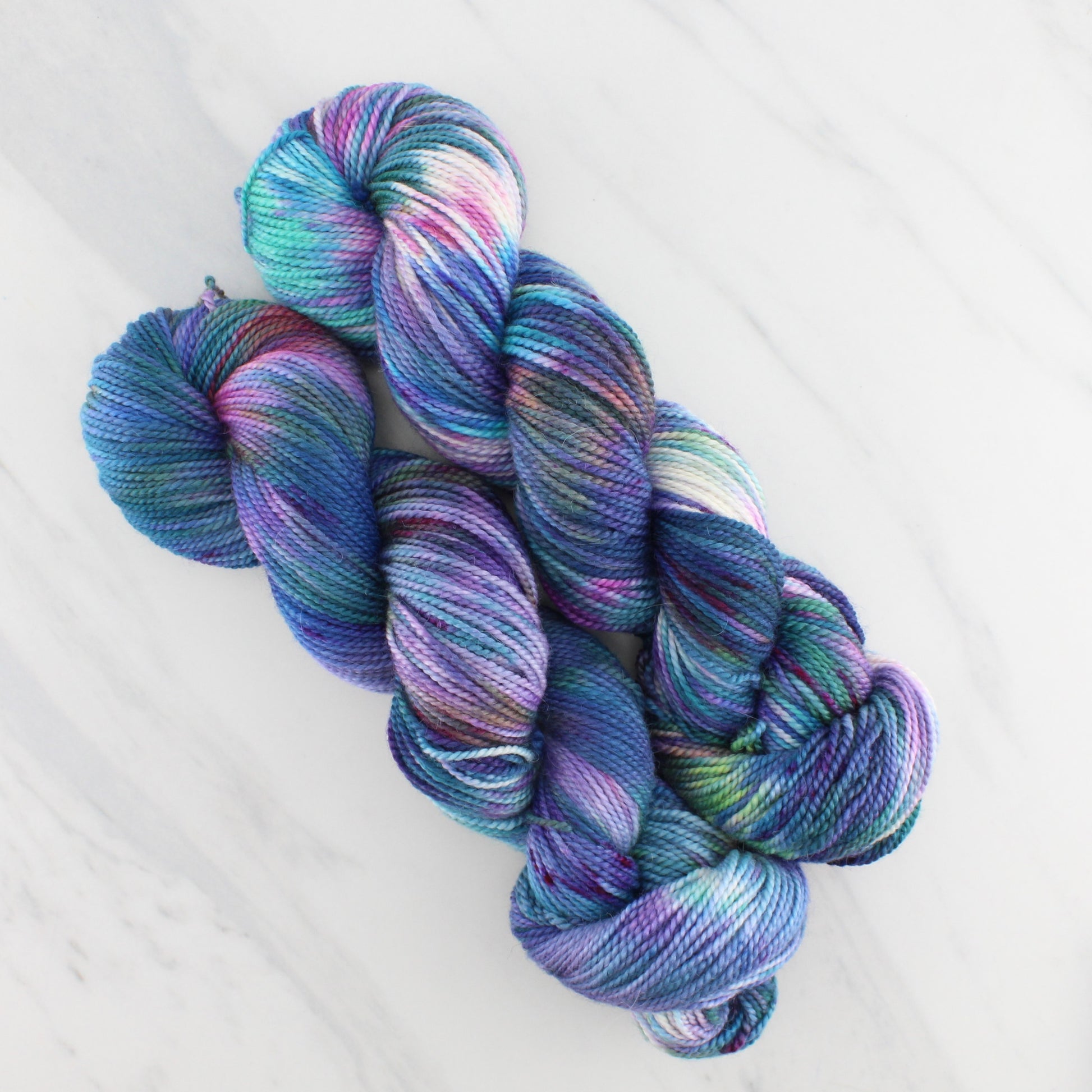 NORTHERN LIGHTS on Buttery Soft DK- Hand-Dyed Yarn - Purple Lamb