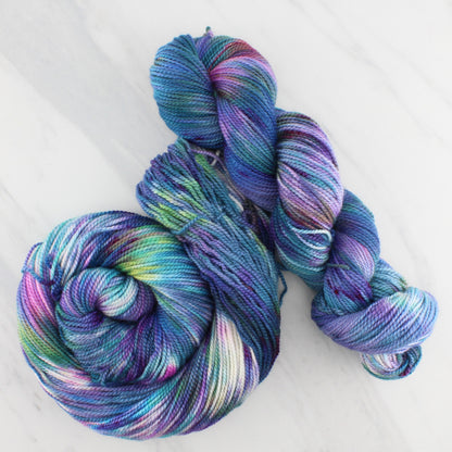 NORTHERN LIGHTS on Buttery Soft DK- Hand-Dyed Yarn - Purple Lamb