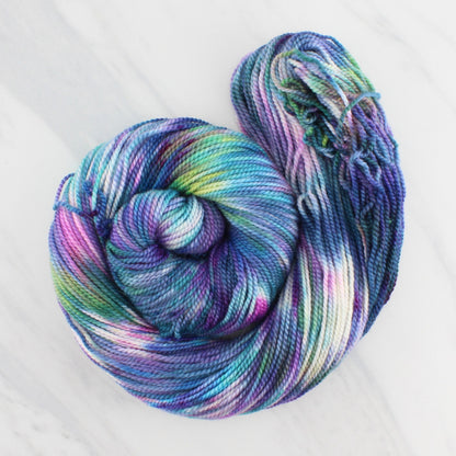 NORTHERN LIGHTS on Buttery Soft DK- Hand-Dyed Yarn - Purple Lamb