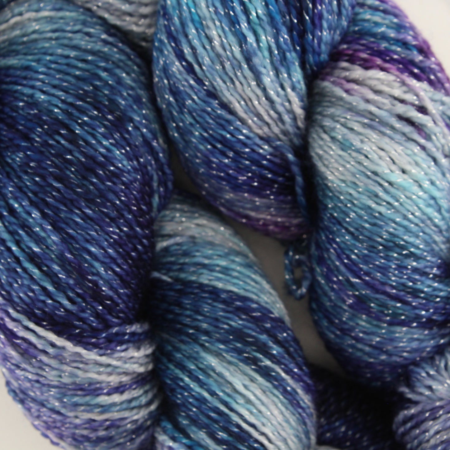 OCEAN AT NIGHT on Twinkle Sock- Hand-Dyed Yarn - Purple Lamb