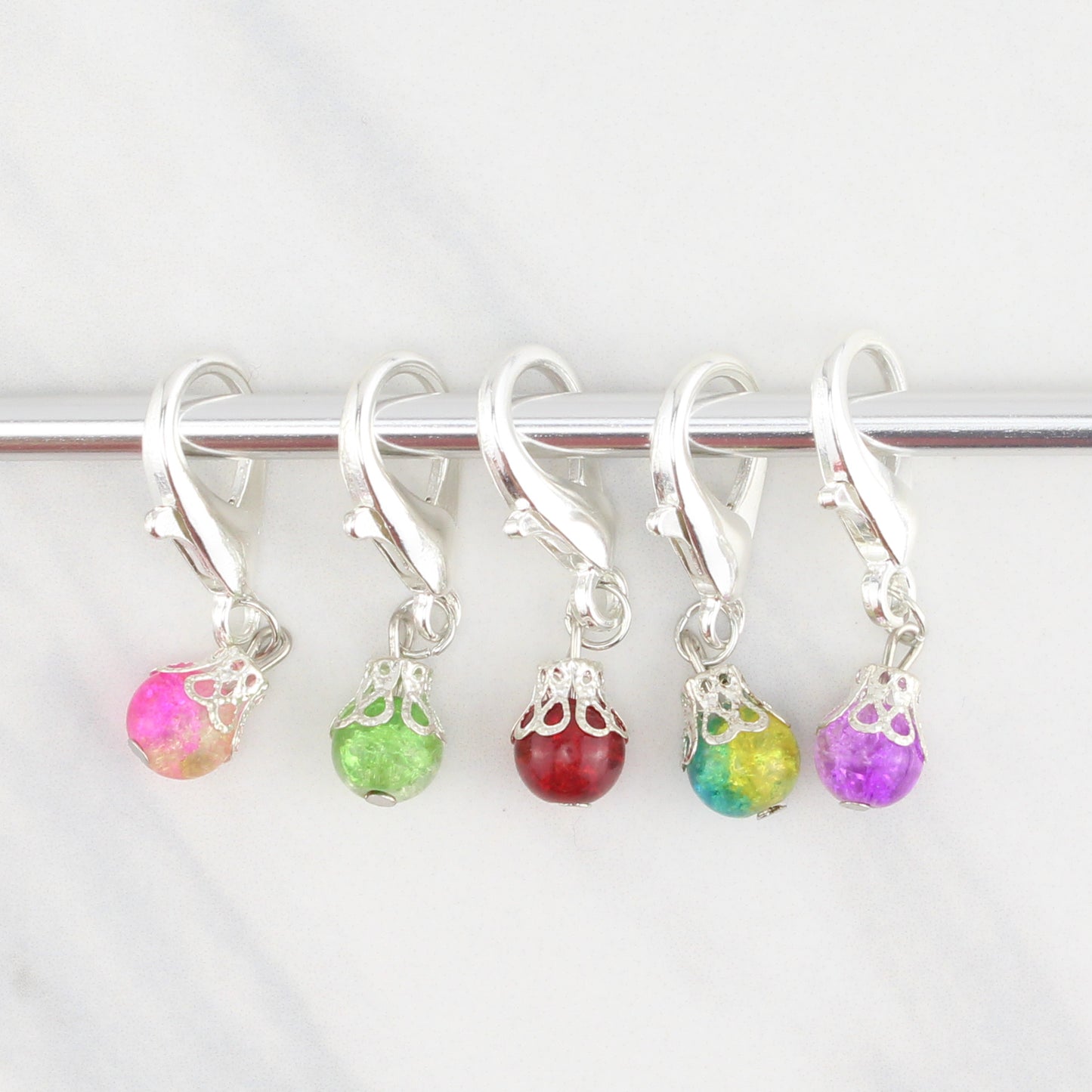 ORNAMENT STITCH MARKER SETS FOR KNITTING AND CROCHETING