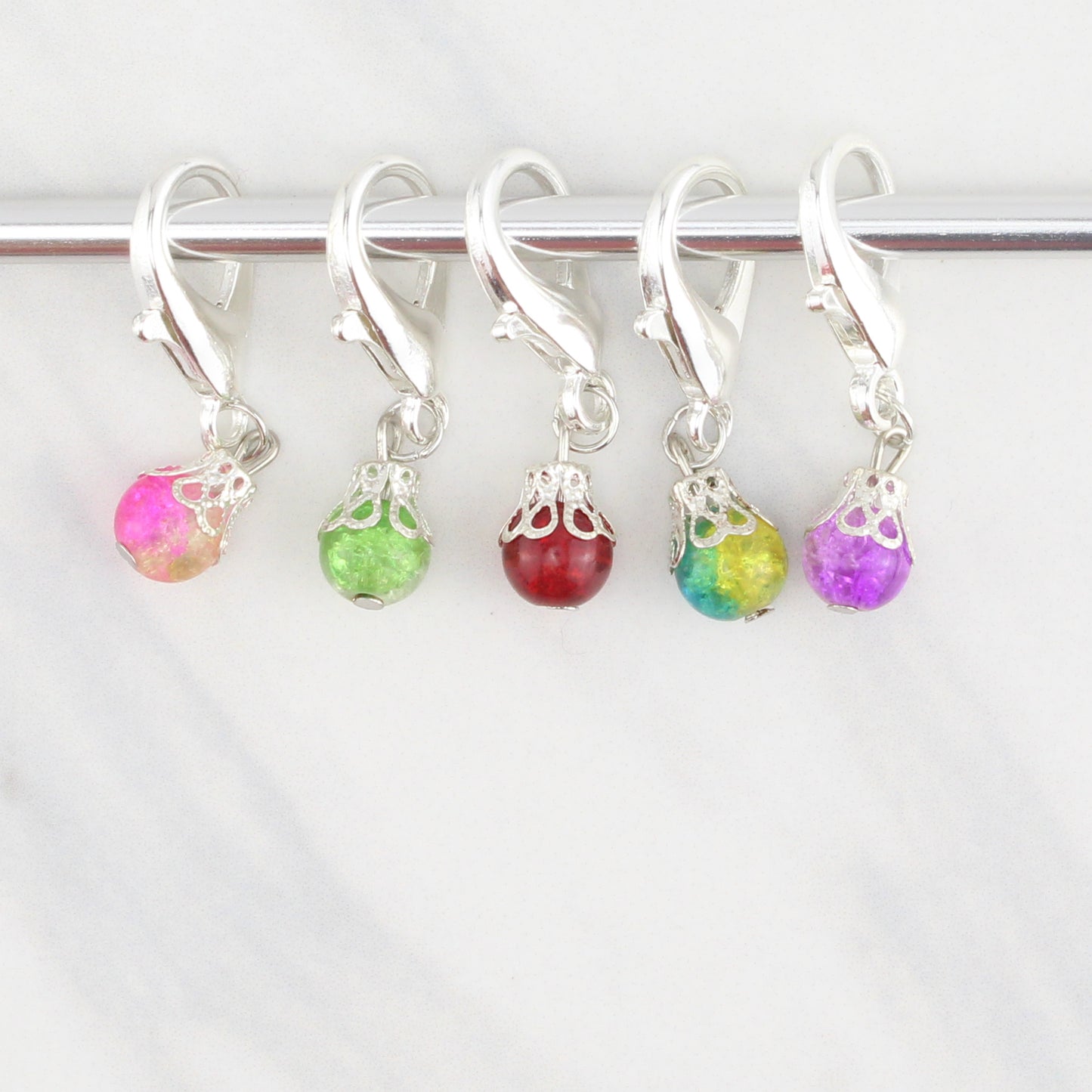 ORNAMENT STITCH MARKER SETS FOR KNITTING AND CROCHETING