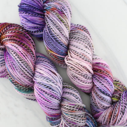 PARIS on Stained Glass Sock - Indie-Dyed Yarn - Purple Lamb