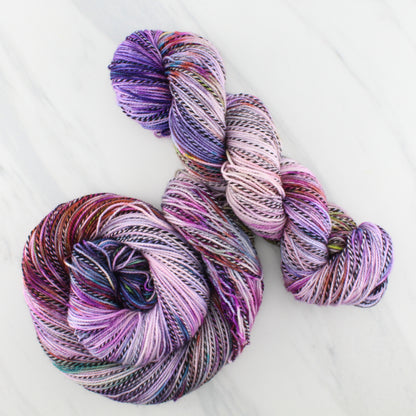 PARIS on Stained Glass Sock - Indie-Dyed Yarn - Purple Lamb