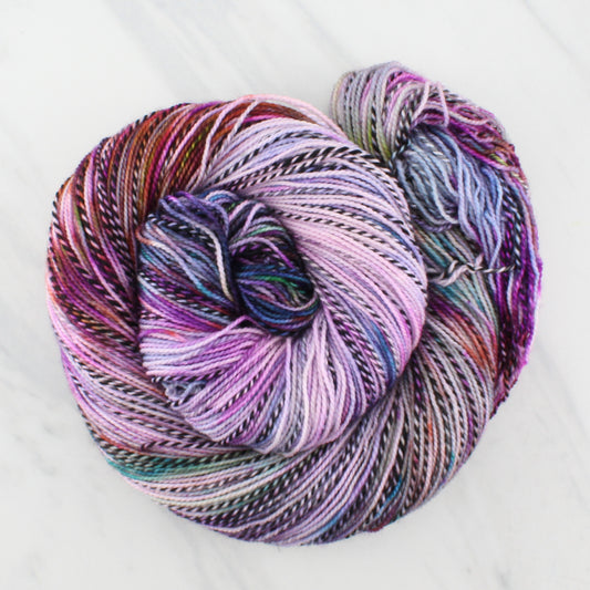 PARIS on Stained Glass Sock - Indie-Dyed Yarn - Purple Lamb