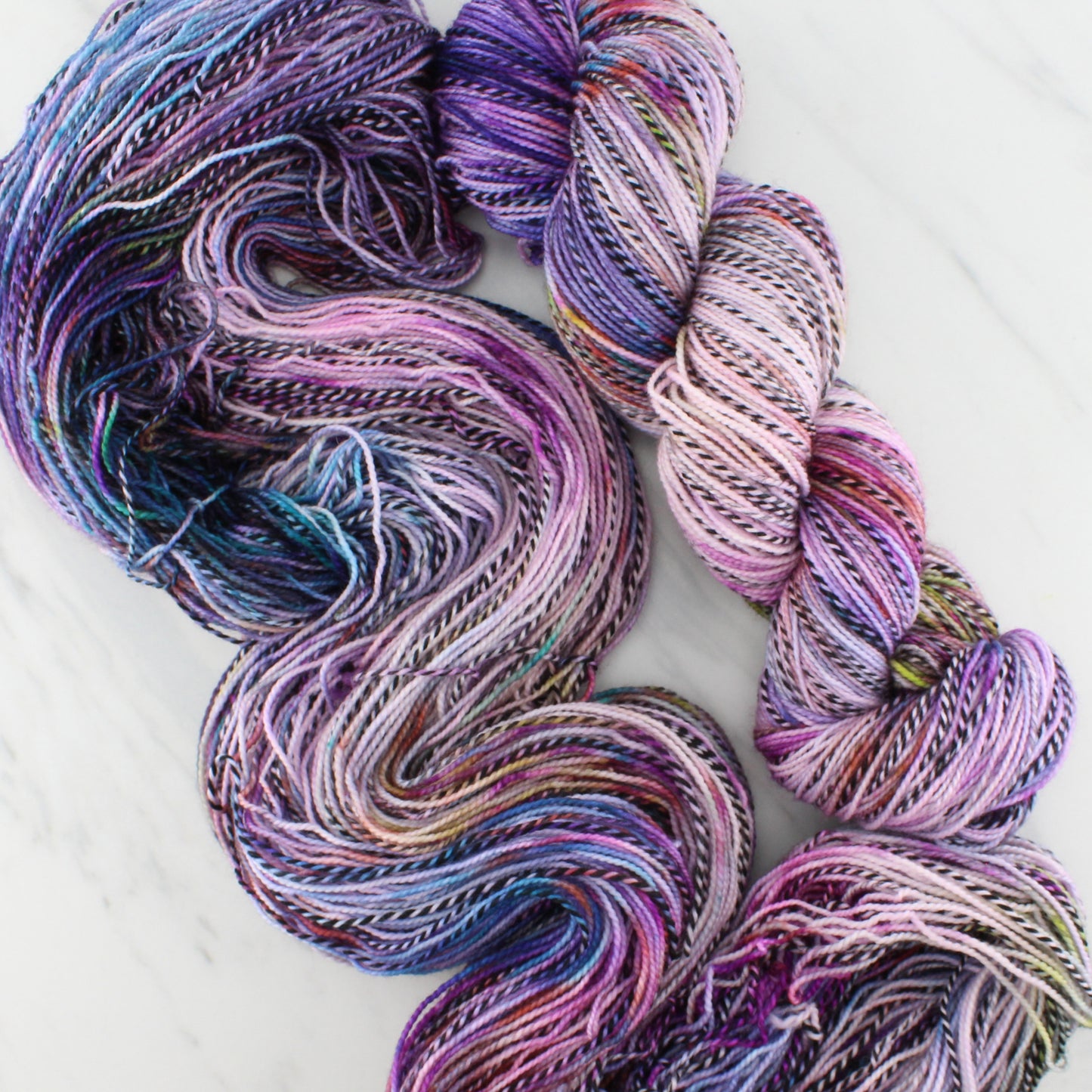 PARIS on Stained Glass Sock - Indie-Dyed Yarn - Purple Lamb