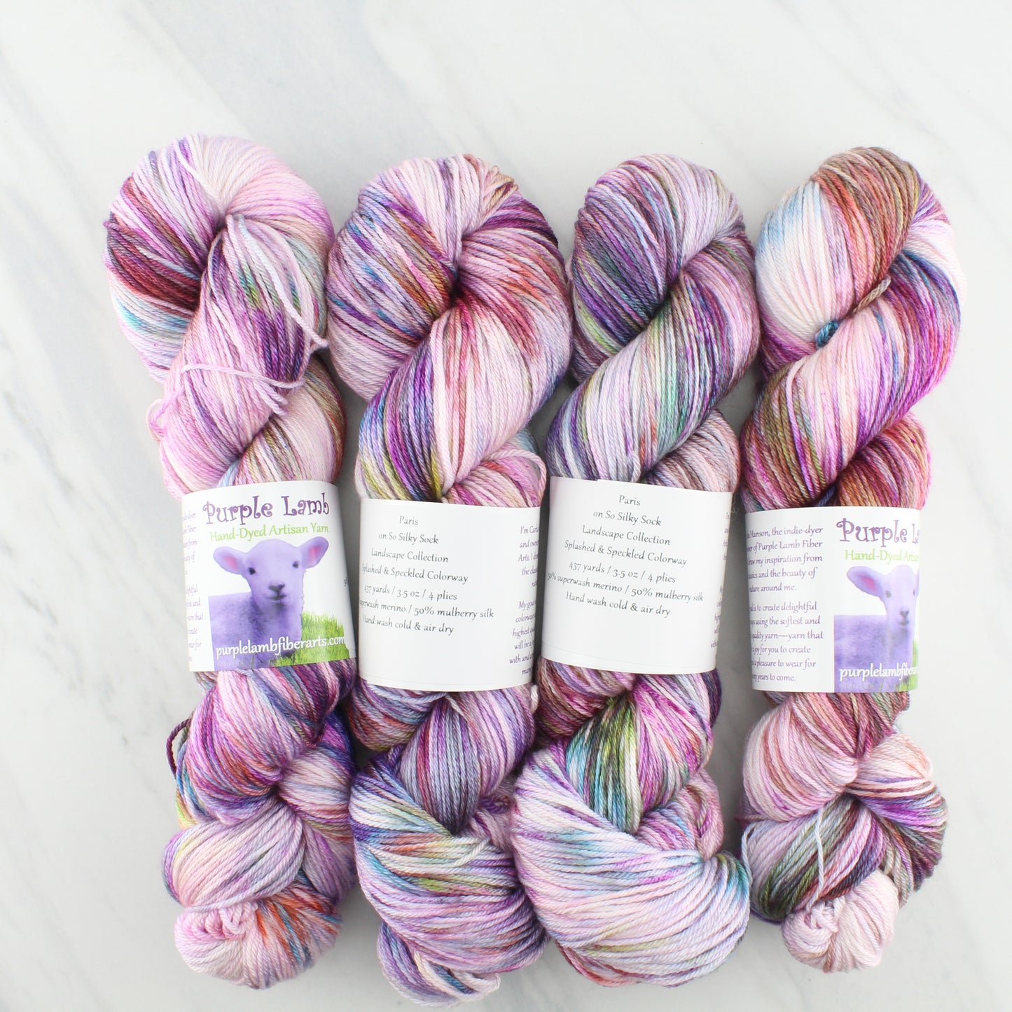 PARIS on So Silky Sock - Indie-Dyed Yarn - Purple Lamb