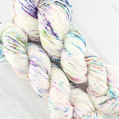 PARTY LIKE IT'S 2029 on So Silky Sock - Indie-Dyed Yarn - Purple Lamb