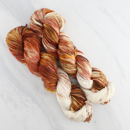 PUMPKIN SPICE LATTE - Yarn Dyed to Order - Assigned Pooling Colorway