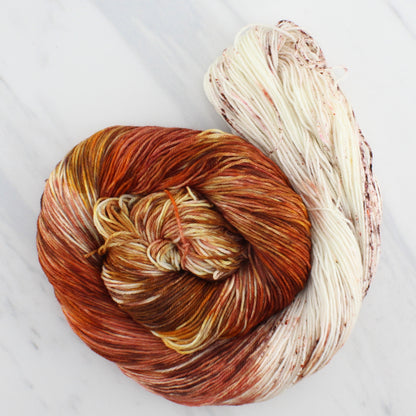 PUMPKIN SPICE LATTE - Yarn Dyed to Order - Assigned Pooling Colorway