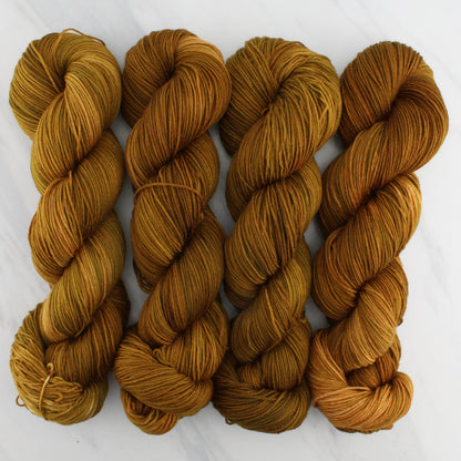 PUMPKIN SPICE Hand-Dyed Yarn on Sock Perfection