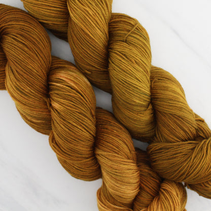 PUMPKIN SPICE Hand-Dyed Yarn on Sock Perfection