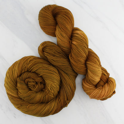 PUMPKIN SPICE Hand-Dyed Yarn on Sock Perfection