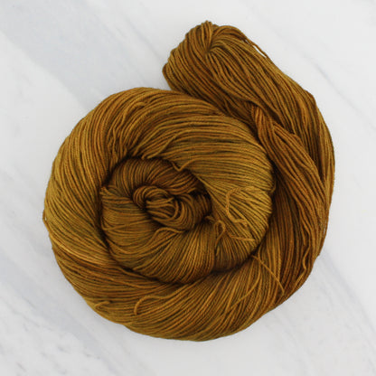 PUMPKIN SPICE Hand-Dyed Yarn on Sock Perfection