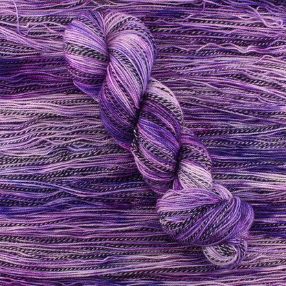 PURPLE DELIGHT Indie-Dyed Yarn on Stained Glass Sock