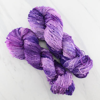 PURPLE DELIGHT Indie-Dyed Yarn on Squiggle Sock