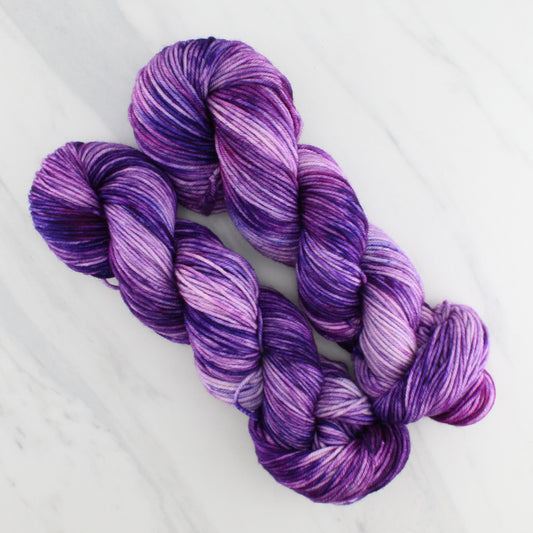 PURPLE DELIGHT on Squoosh Worsted- Hand-Dyed Yarn