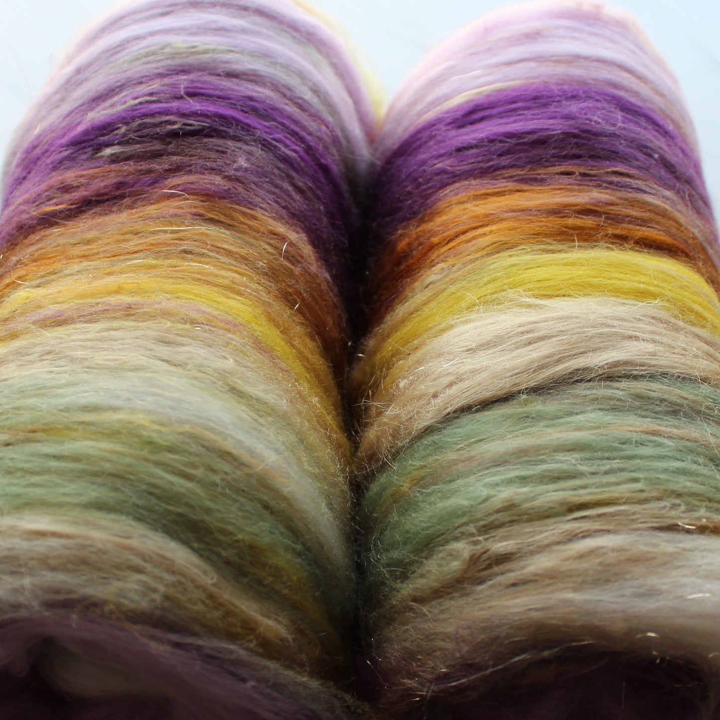 PURPLE IRIS Art Batts to Spin or Felt - Purple Lamb