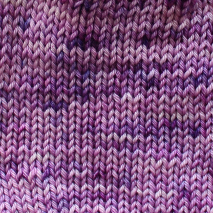 PURPLE DELIGHT Indie-Dyed Yarn on Squiggle Sock