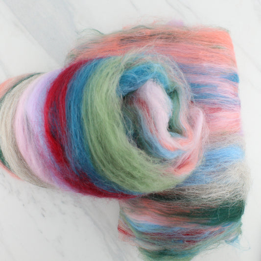 RENOIR'S VASE OF ROSES Art Batts to Spin and Felt