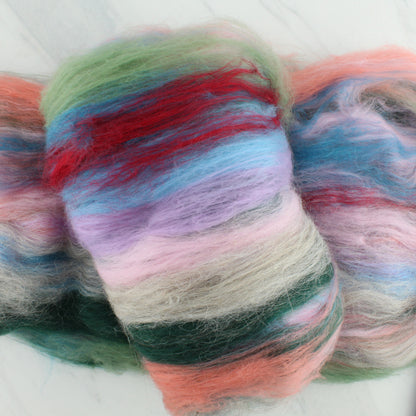 RENOIR'S VASE OF ROSES Art Batts to Spin and Felt