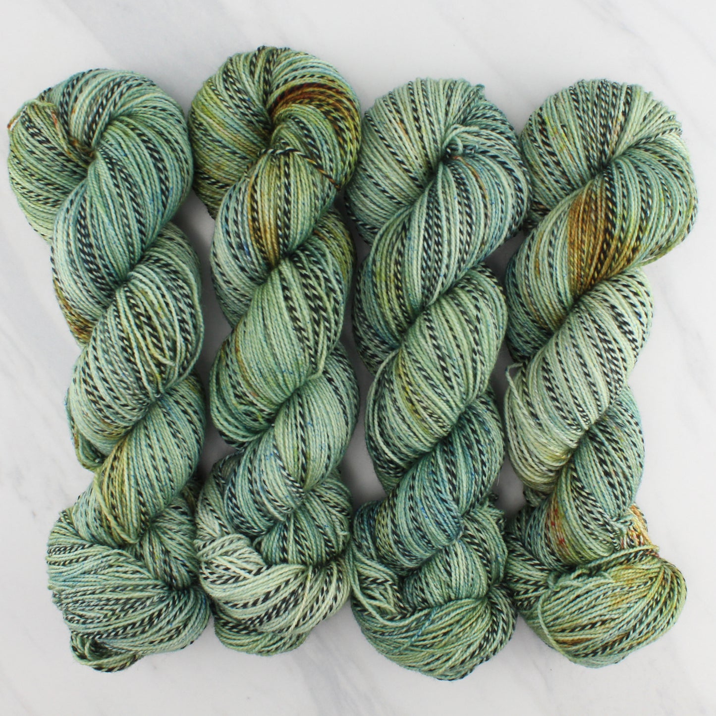 SAGE Indie-Dyed Yarn on Stained Glass Sock