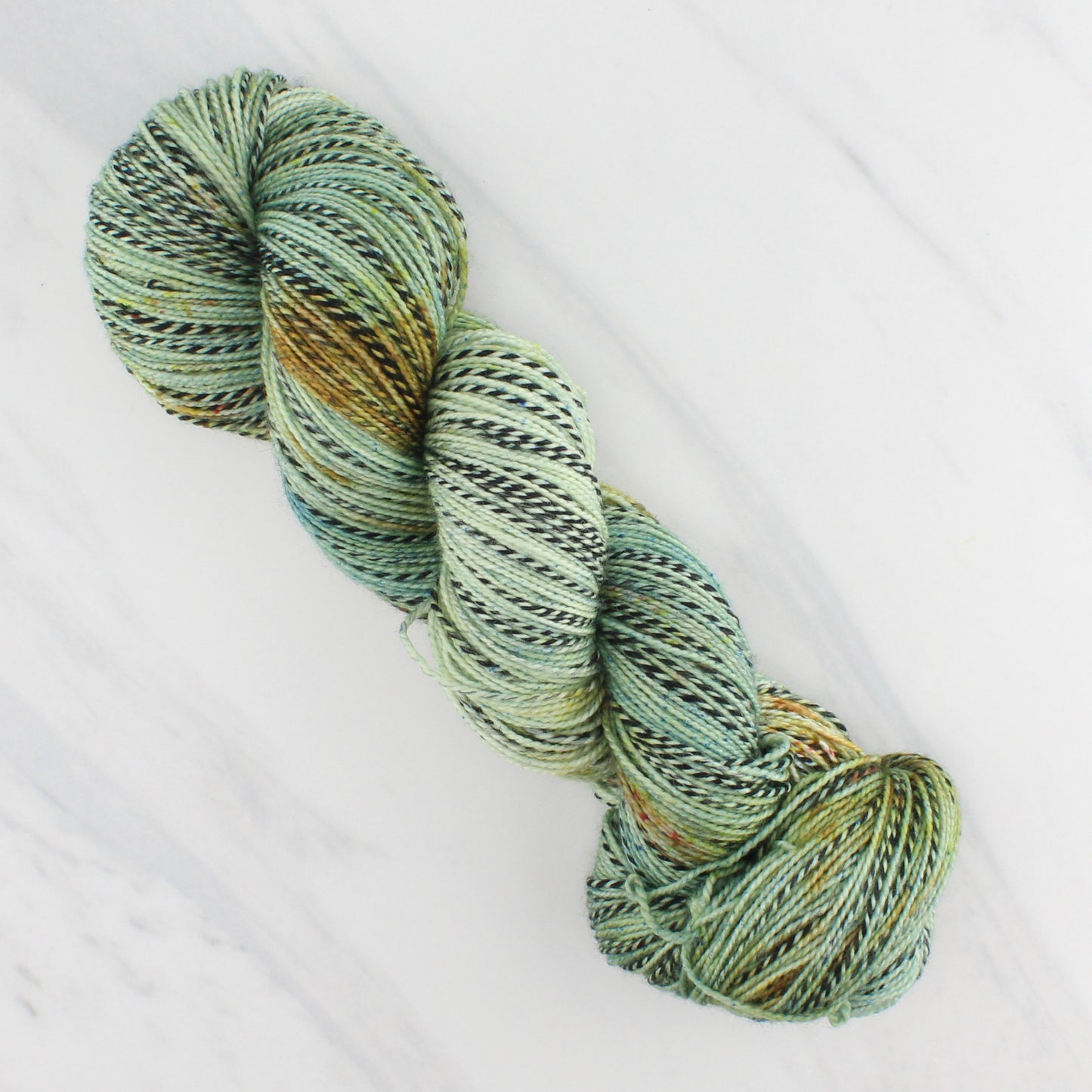 SAGE Indie-Dyed Yarn on Stained Glass Sock