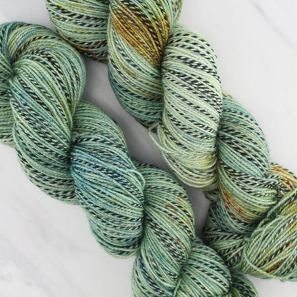 SAGE Indie-Dyed Yarn on Stained Glass Sock