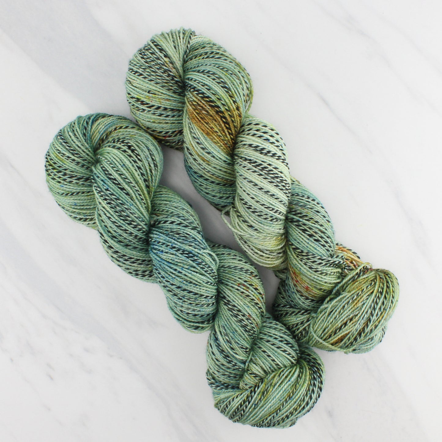 SAGE Indie-Dyed Yarn on Stained Glass Sock