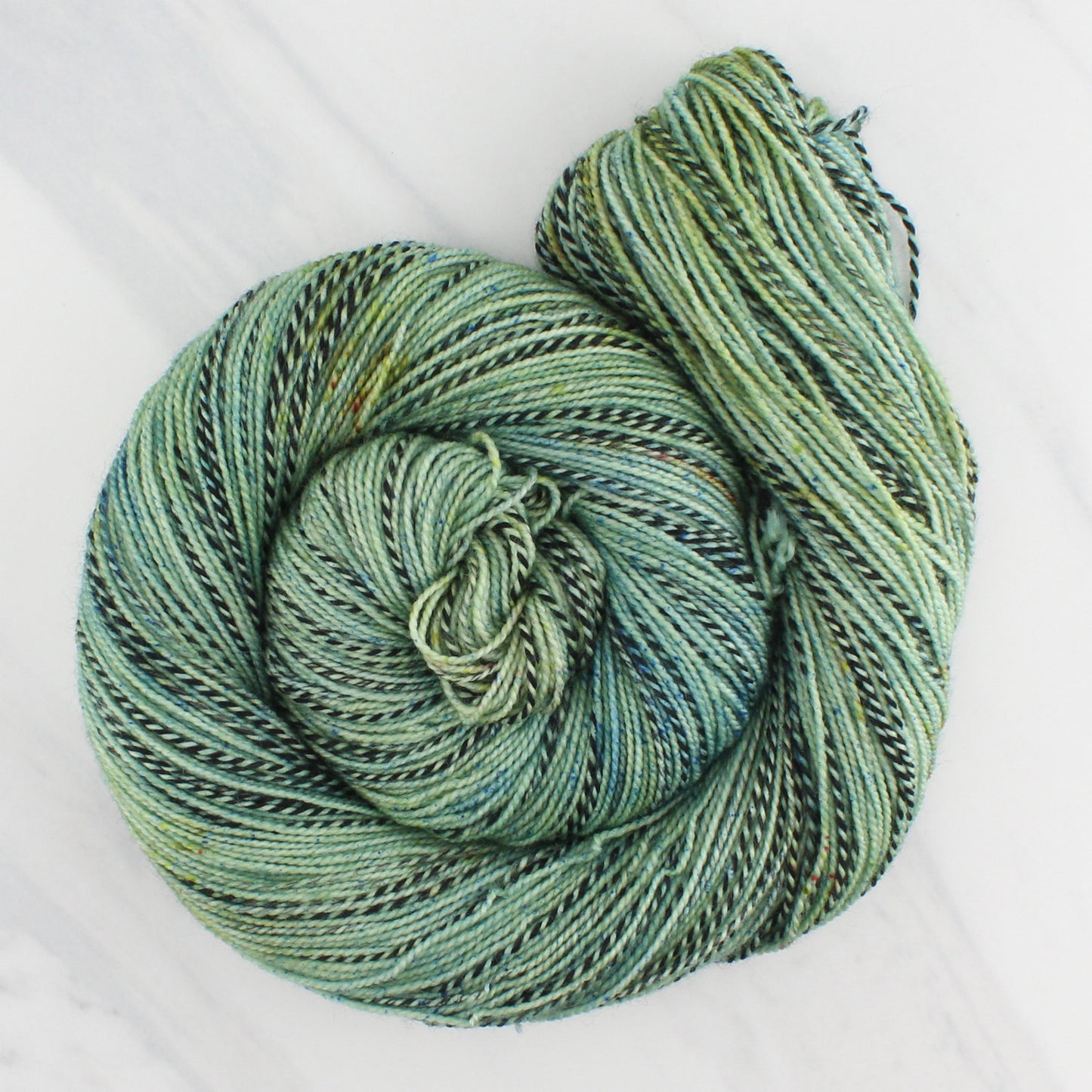 SAGE Indie-Dyed Yarn on Stained Glass Sock