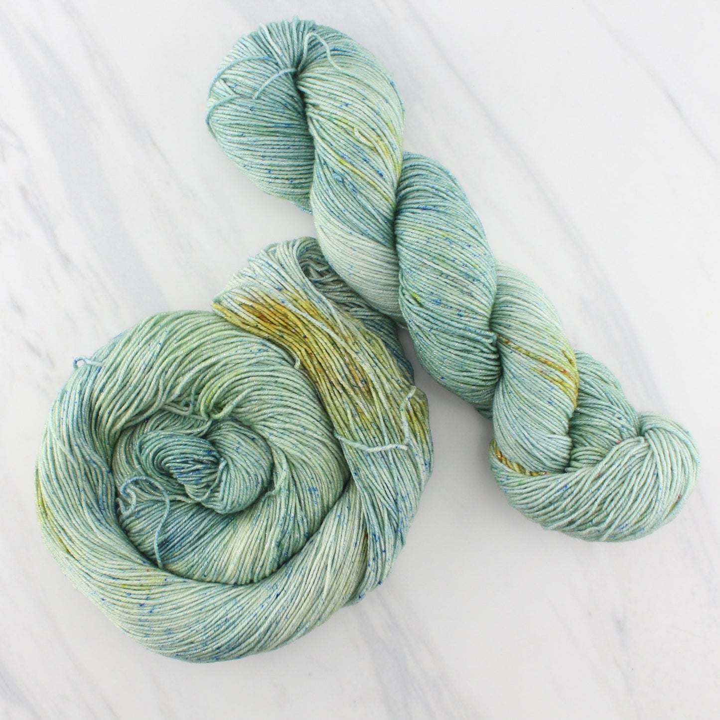 SAGE on Sparkly Merino Sock