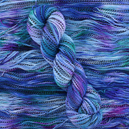 SAPPHIRE DREAMS on Stained Glass Sock - Indie-Dyed Yarn - Purple Lamb