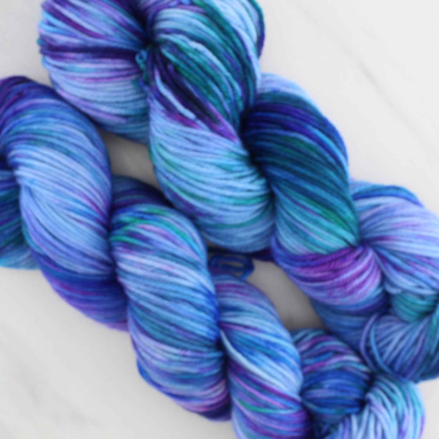 SAPPHIRE DREAMS on Squoosh Worsted- Hand-Dyed Yarn