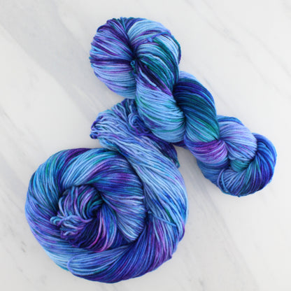 SAPPHIRE DREAMS on Squoosh Worsted- Hand-Dyed Yarn