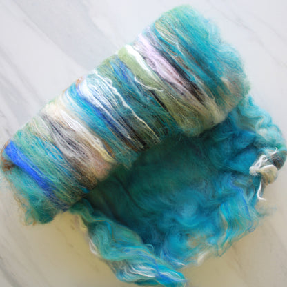 SARGASSO SEA Art Batts to Spin and Felt - Purple Lamb