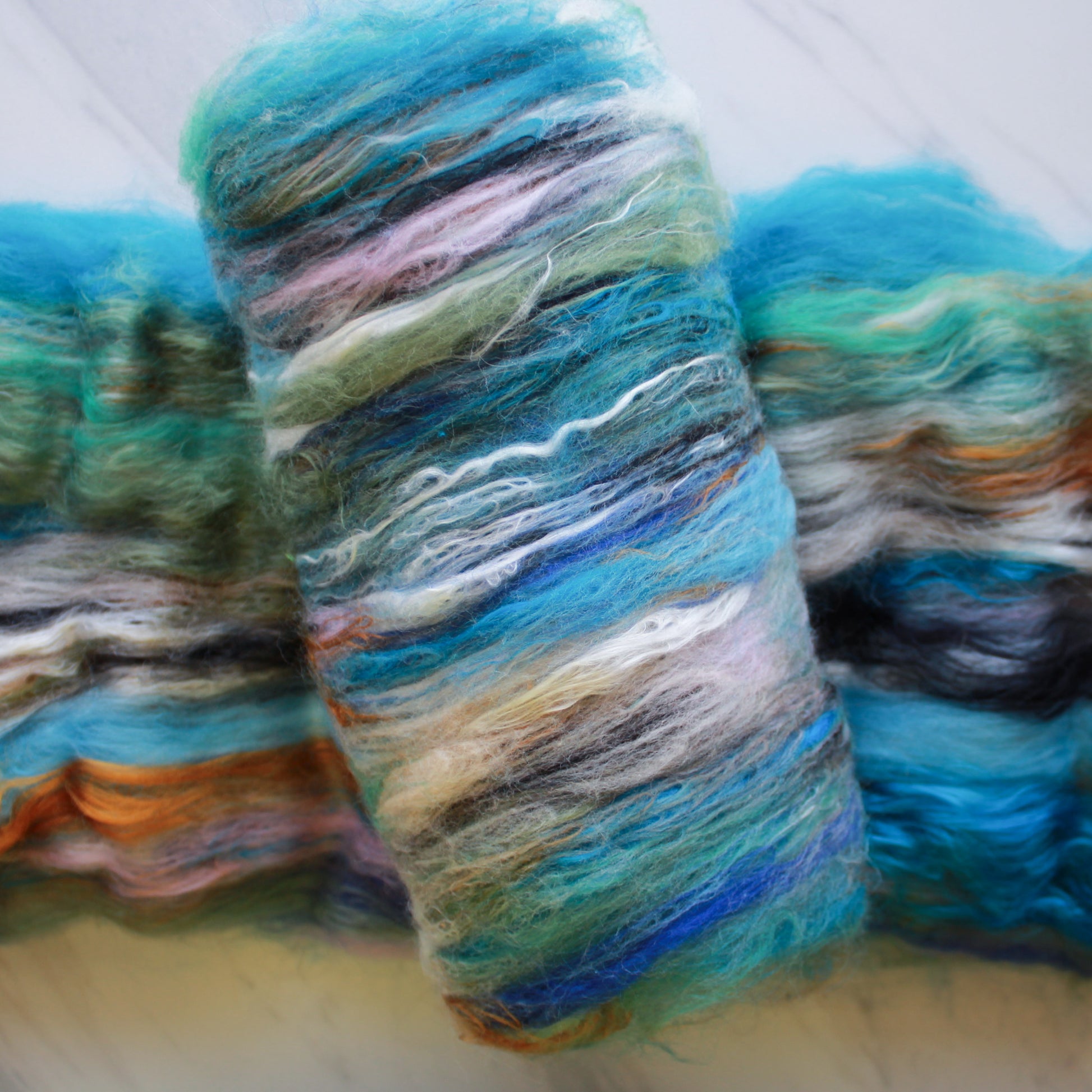 SARGASSO SEA Art Batts to Spin and Felt - Purple Lamb