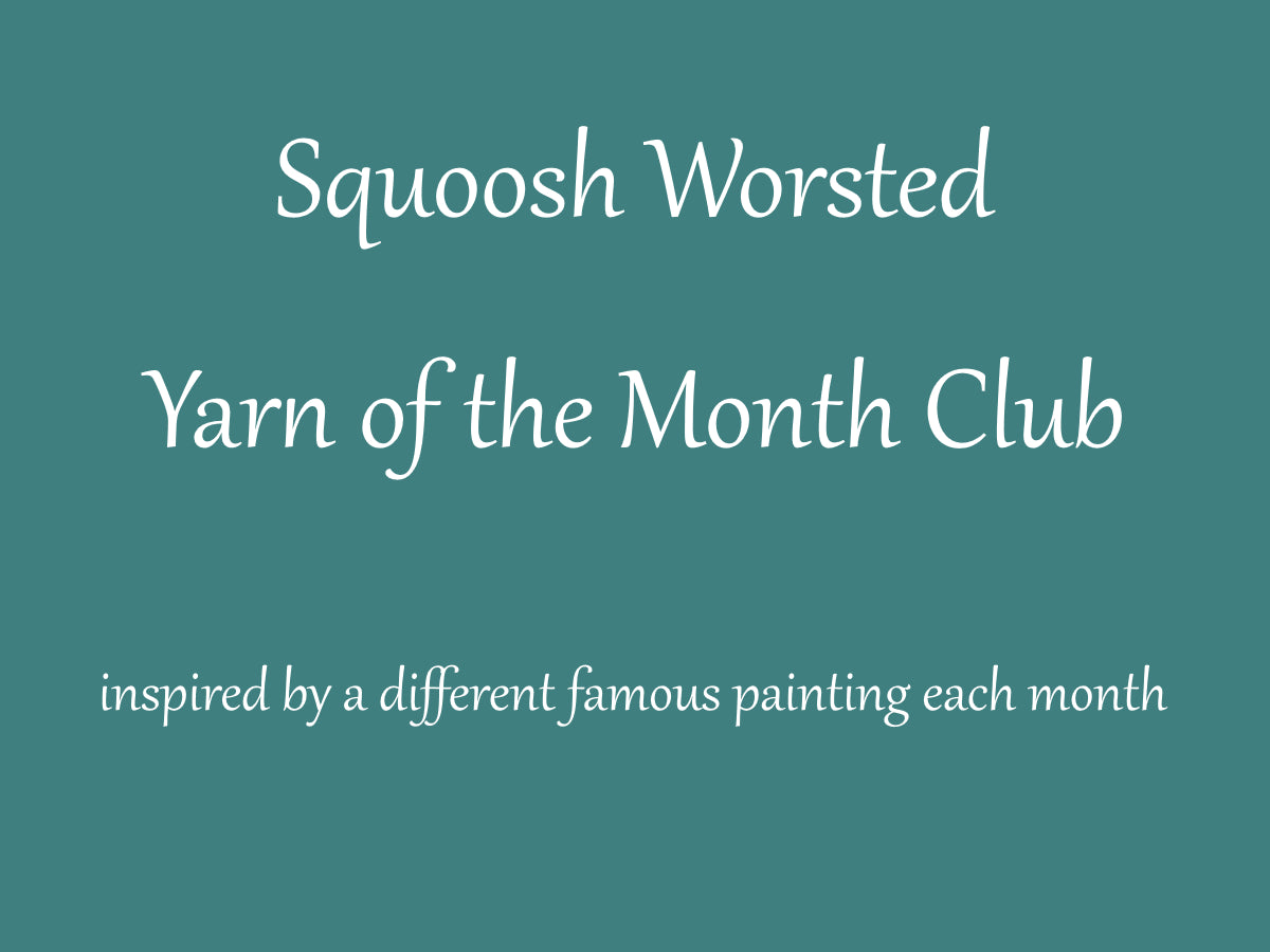 Squoosh Worsted Yarn Club - Inspired by Famous Paintings - Purple Lamb