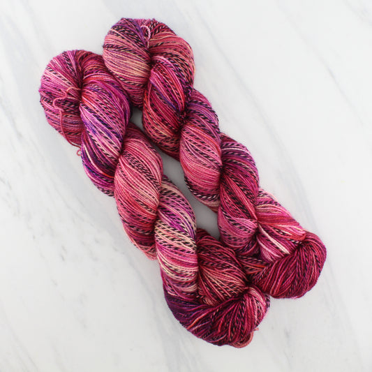 SUNSET AT SEA on Stained Glass Sock - Indie-Dyed Yarn - Purple Lamb