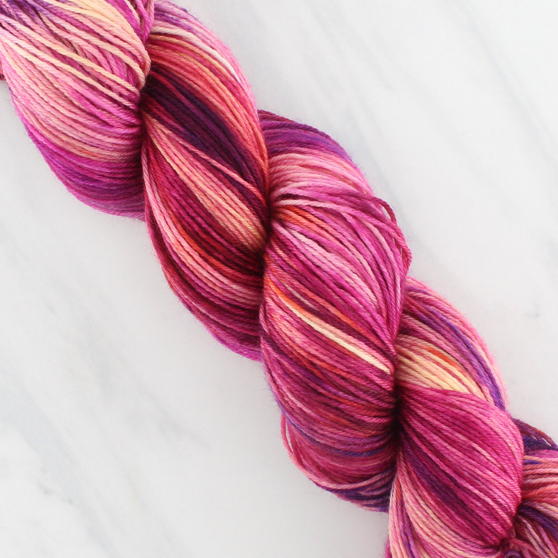 SUNSET AT SEA on Sock Perfection - Indie-Dyed Yarn - Purple Lamb