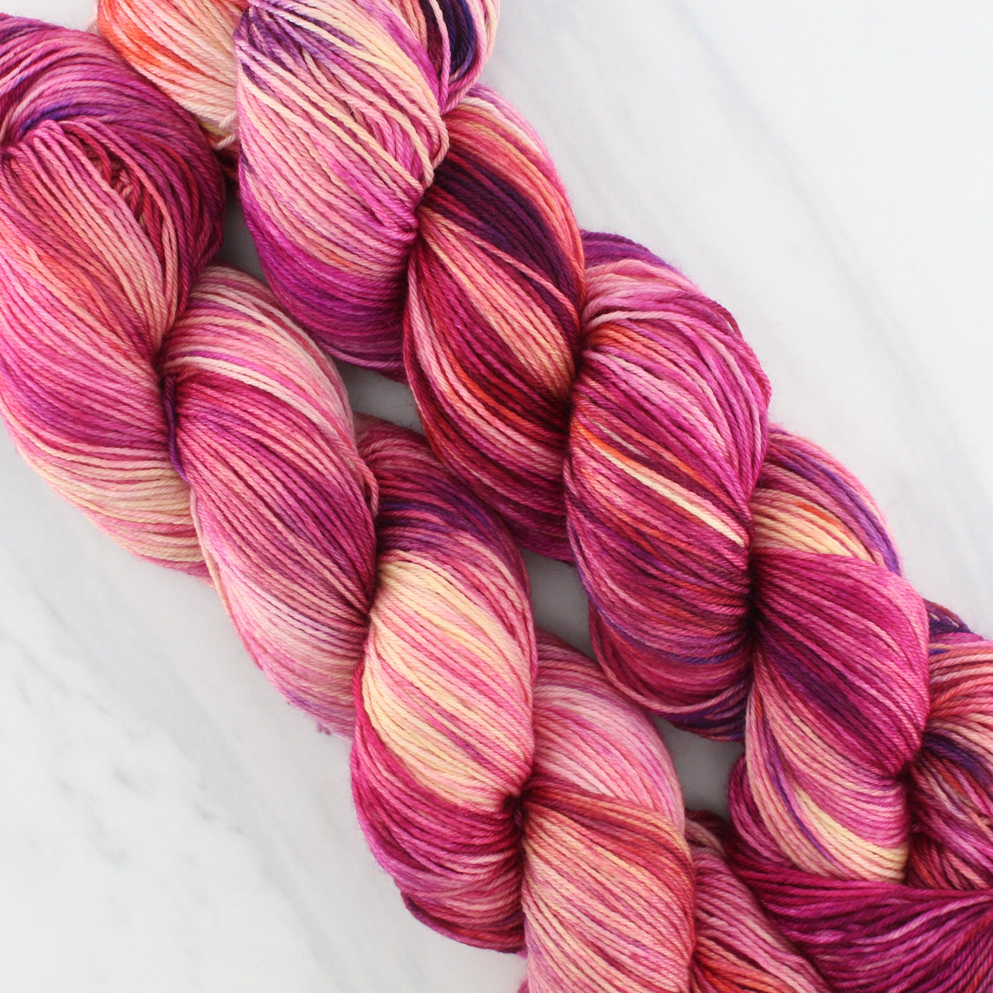 SUNSET AT SEA on Sock Perfection - Indie-Dyed Yarn - Purple Lamb