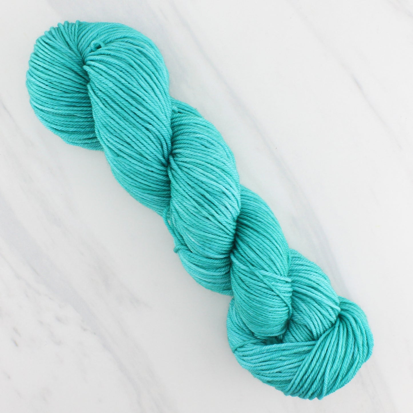 TURQUOISE Hand-Dyed Yarn on Squoosh DK