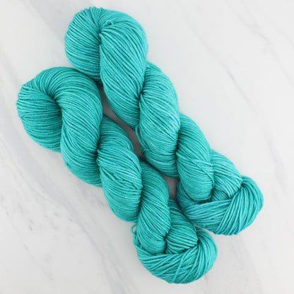 TURQUOISE Hand-Dyed Yarn on Squoosh DK