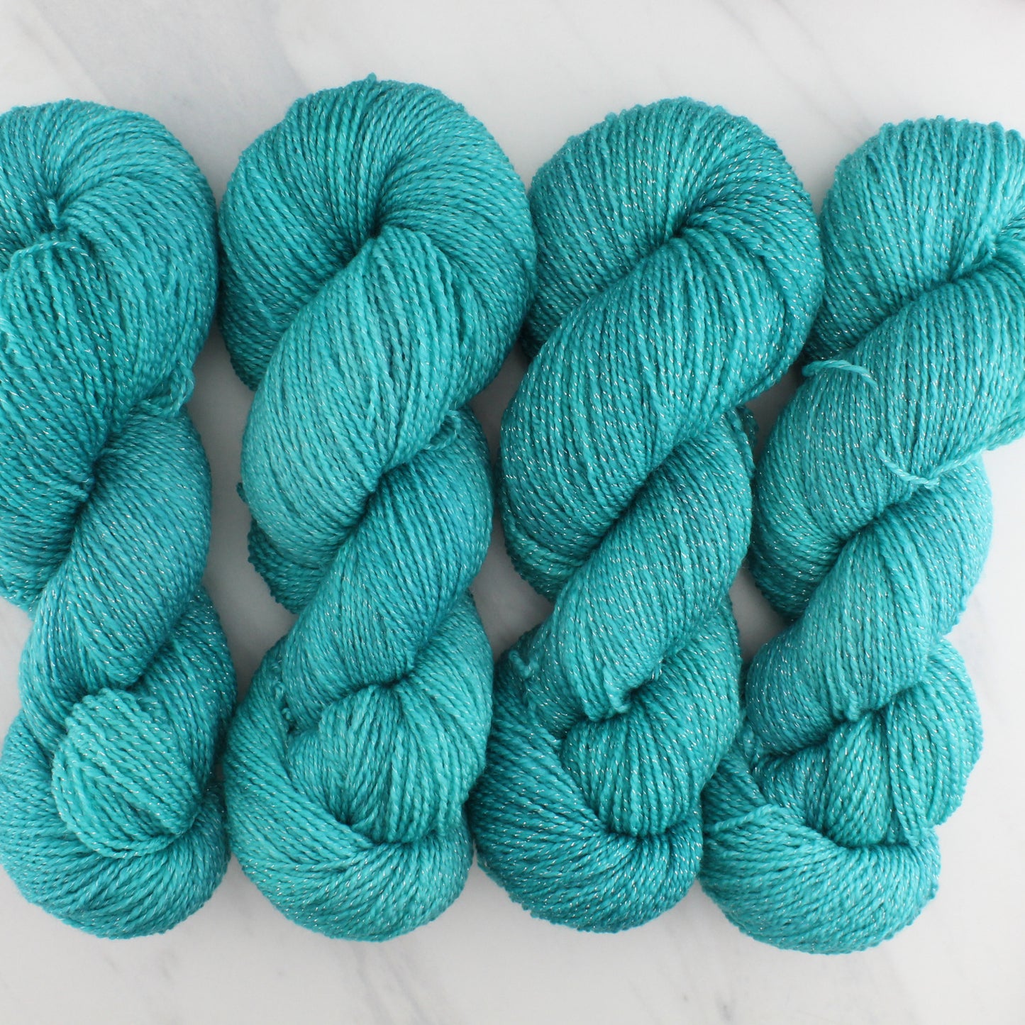 TURQUOISE on Twinkle Sock- Indie-Dyed Yarn