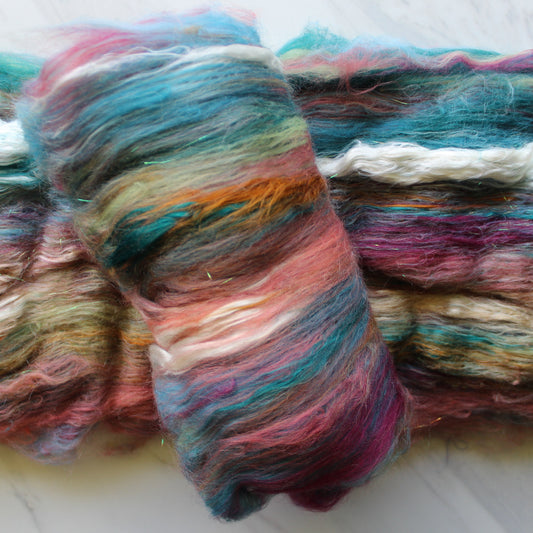 WONDER Art Batts to Spin and Felt - Purple Lamb