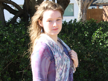 THE LONG WAY ROUND - Assigned Pooling Knitting Pattern - Purple Lamb