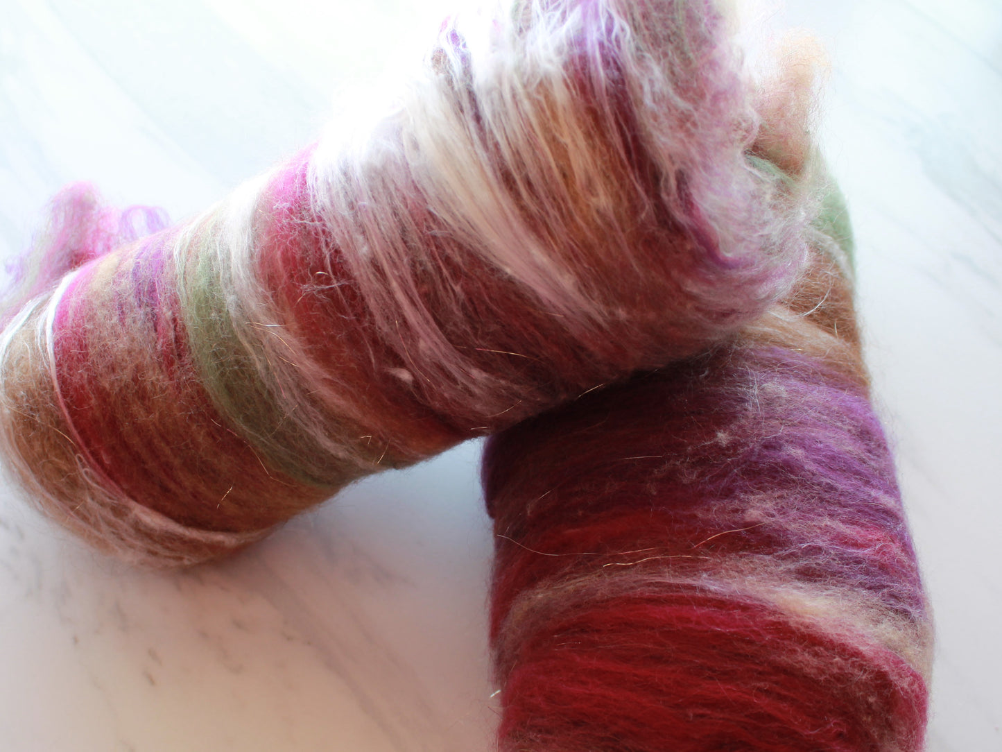 BRIDAL BOUQUET Art Batts to Spin - Purple Lamb