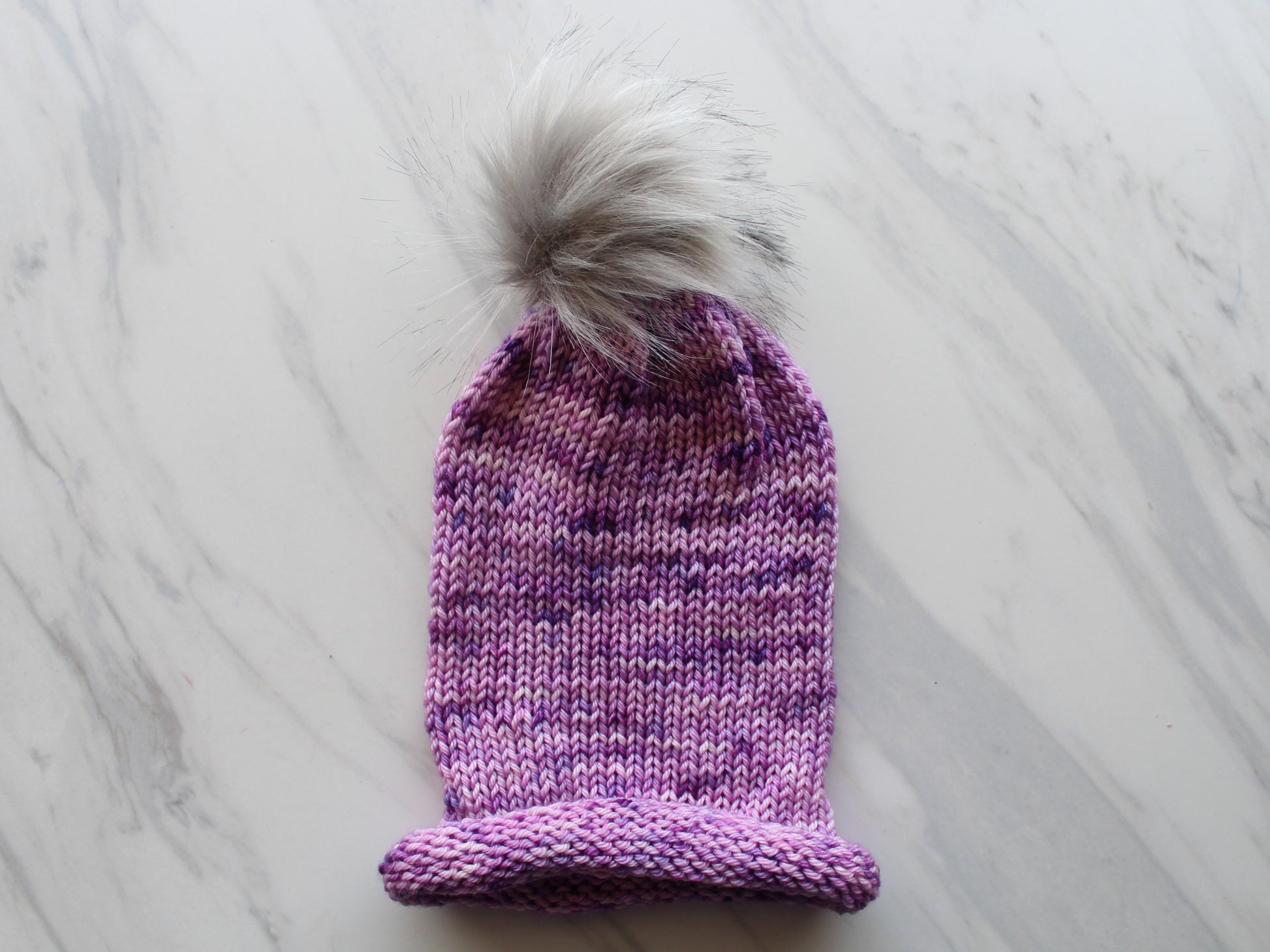 PURPLE DELIGHT Indie-Dyed Yarn on Squiggle Sock - Purple Lamb